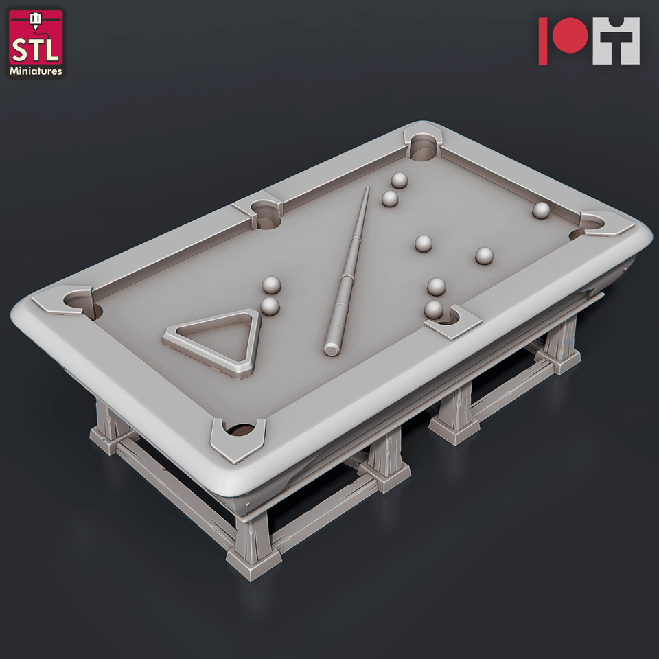 3D Printed STL Miniatures Casino 28 - 32mm War Gaming D&D - Charming Terrain