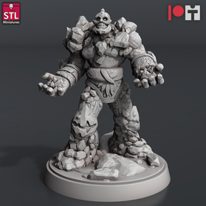 3D Printed STL Miniatures Coal Golems 28 - 32mm War Gaming D&D - Charming Terrain