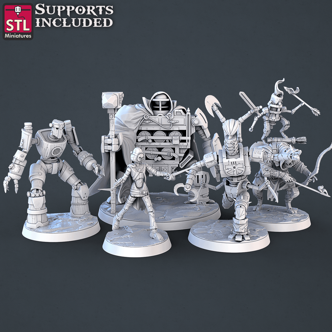 3D Printed STL Miniatures Constructor Set | 28 - 32mm War Gaming D&D - Charming Terrain