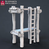 3D Printed STL Miniatures Constructors Set 28 - 32mm War Gaming D&D - Charming Terrain