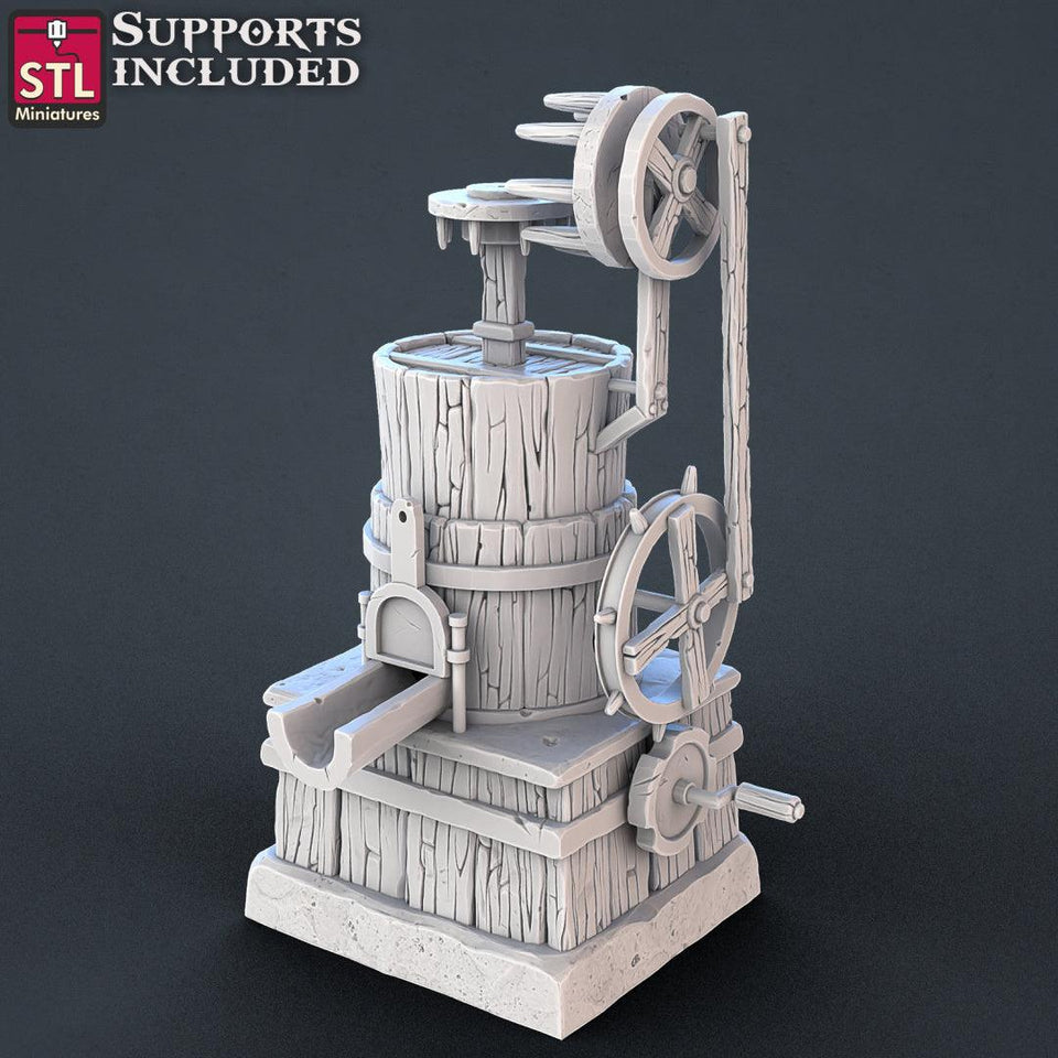 3D Printed STL Miniatures Constructors Set 28 - 32mm War Gaming D&D - Charming Terrain