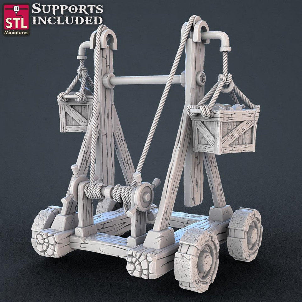 3D Printed STL Miniatures Constructors Set 28 - 32mm War Gaming D&D - Charming Terrain
