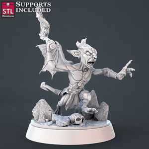 3D Printed STL Miniatures Demons Set | 28 - 32mm War Gaming D&D - Charming Terrain