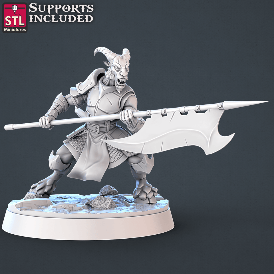 3D Printed STL Miniatures Demons Set | 28 - 32mm War Gaming D&D - Charming Terrain