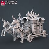 3D Printed STL Miniatures Dragon Hunters Set | 28 - 32mm War Gaming D&D - Charming Terrain