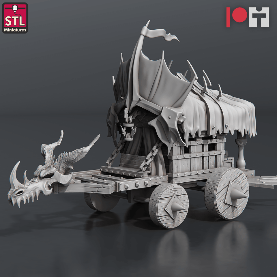 3D Printed STL Miniatures Dragonborn Blacksmith Set 28 - 32mm War Gaming D&D - Charming Terrain