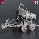 3D Printed STL Miniatures Dragonborn Blacksmith Set 28 - 32mm War Gaming D&D - Charming Terrain