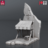 3D Printed STL Miniatures Dwarven Camp Set 28 - 32mm War Gaming D&D - Charming Terrain