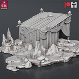 3D Printed STL Miniatures Dwarven Camp Set 28 - 32mm War Gaming D&D - Charming Terrain