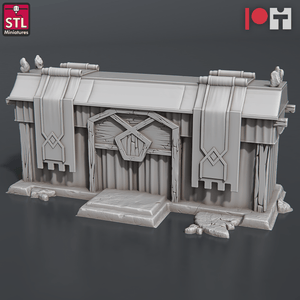 3D Printed STL Miniatures Dwarven Camp Set 28 - 32mm War Gaming D&D - Charming Terrain