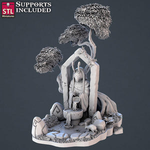 3D Printed STL Miniatures Forest Protectors Set 28 - 32mm War Gaming D&D - Charming Terrain
