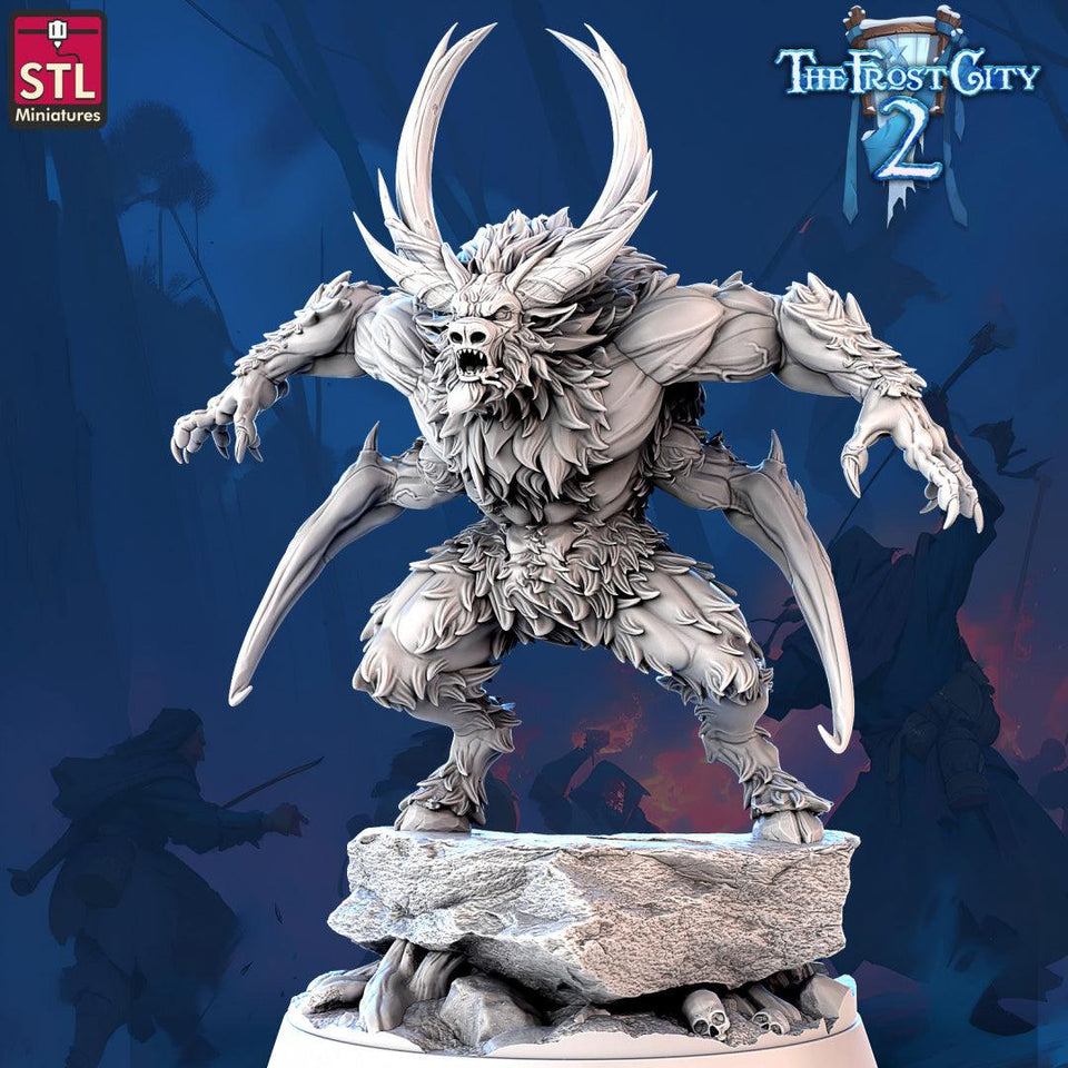3D Printed STL Miniatures Foulhorn The Frost City 2 28 - 32mm War Gaming D&D - Charming Terrain
