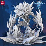 3D Printed STL Miniatures Ice Elementals 28 - 32mm War Gaming D&D - Charming Terrain