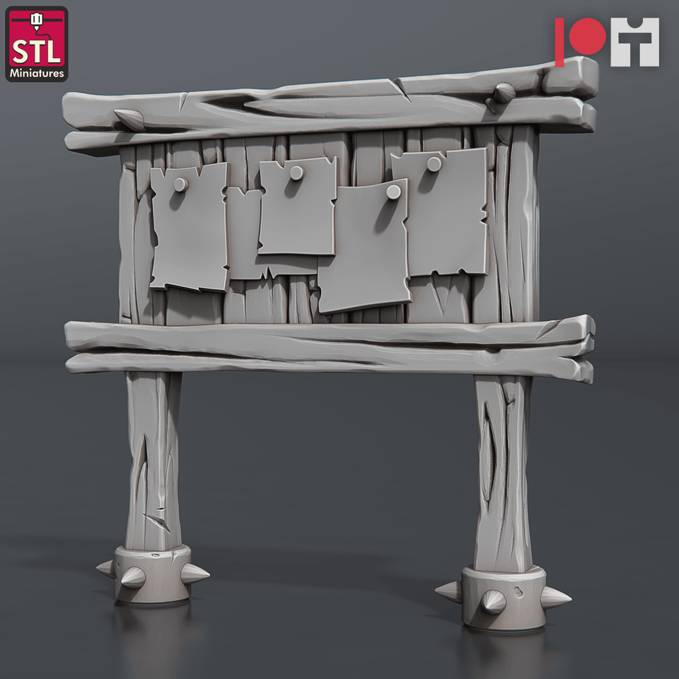 3D Printed STL Miniatures Jail Set 28 - 32mm War Gaming D&D - Charming Terrain