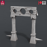 3D Printed STL Miniatures Jail Set 28 - 32mm War Gaming D&D - Charming Terrain