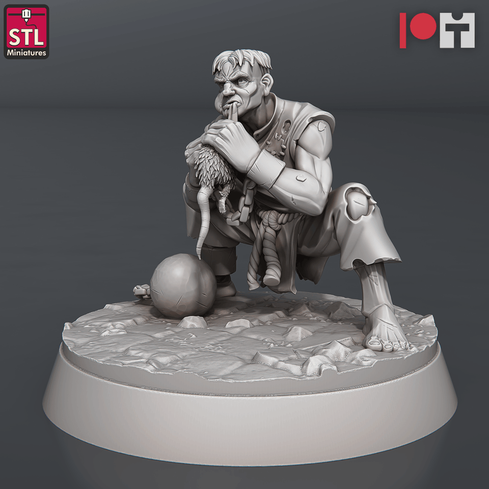 3D Printed STL Miniatures Jail Set 28 - 32mm War Gaming D&D - Charming Terrain