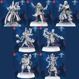 3D Printed STL Miniatures Mages The Frost City 2 28 - 32mm War Gaming D&D - Charming Terrain