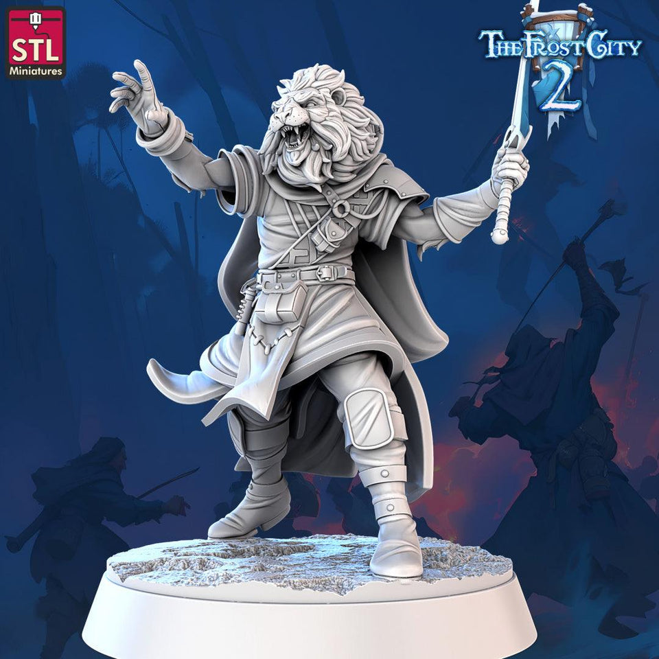 3D Printed STL Miniatures Mages The Frost City 2 28 - 32mm War Gaming D&D - Charming Terrain
