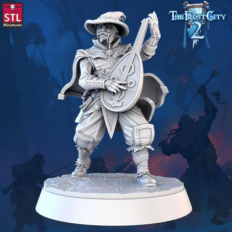 3D Printed STL Miniatures Mages The Frost City 2 28 - 32mm War Gaming D&D - Charming Terrain