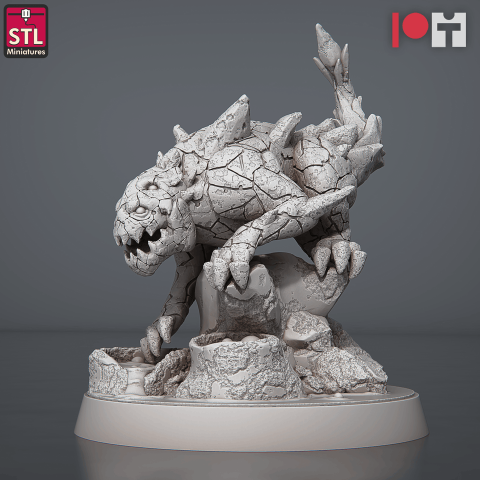 3D Printed STL Miniatures Magmites Hellcrows Set 28 - 32mm War Gaming D&D - Charming Terrain