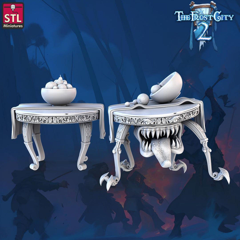 3D Printed STL Miniatures Mimics Set The Frost City 2 28 - 32mm War Gaming D&D - Charming Terrain