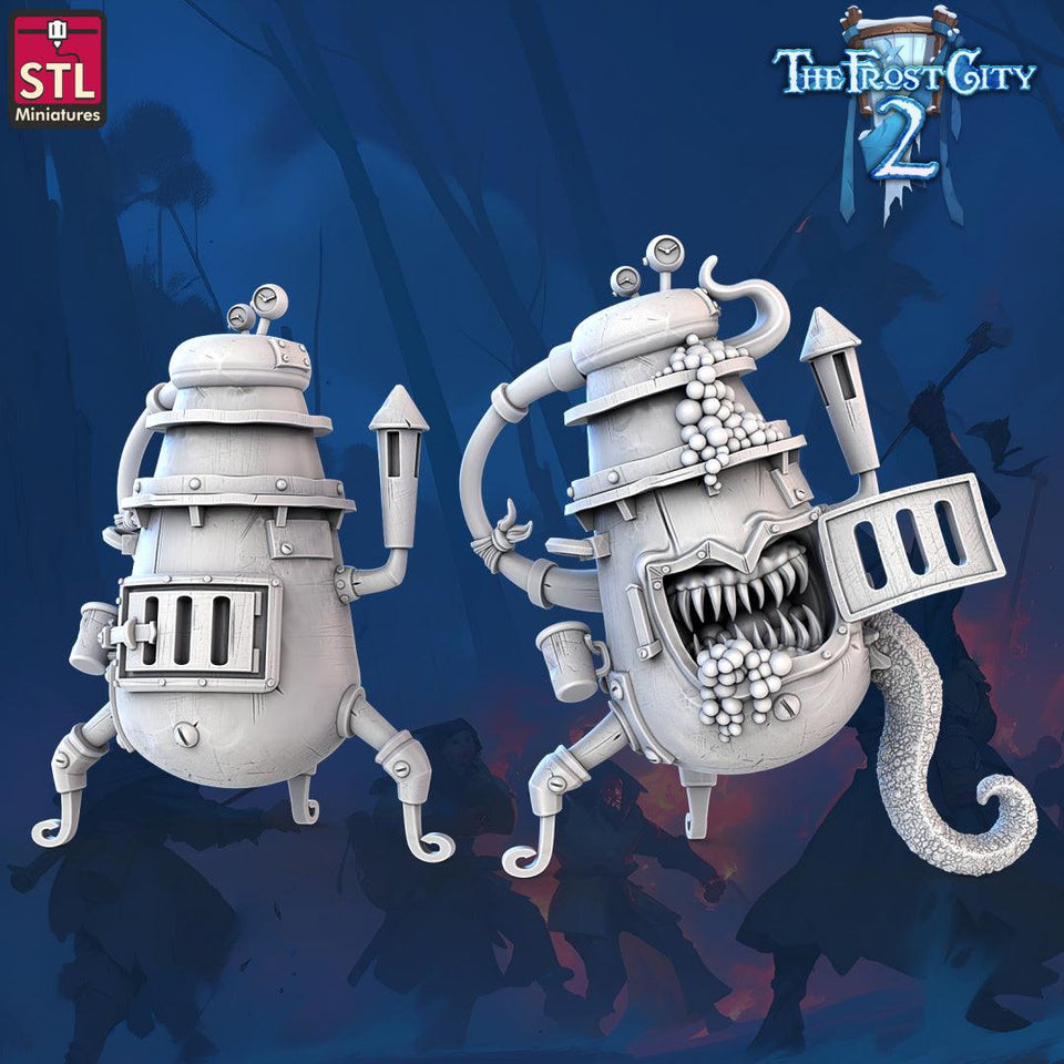 3D Printed STL Miniatures Mimics Set The Frost City 2 28 - 32mm War Gaming D&D - Charming Terrain