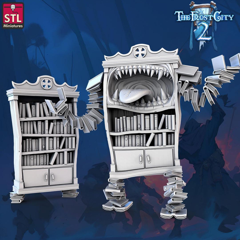 3D Printed STL Miniatures Mimics Set The Frost City 2 28 - 32mm War Gaming D&D - Charming Terrain