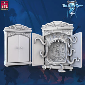 3D Printed STL Miniatures Mimics Set The Frost City 2 28 - 32mm War Gaming D&D - Charming Terrain
