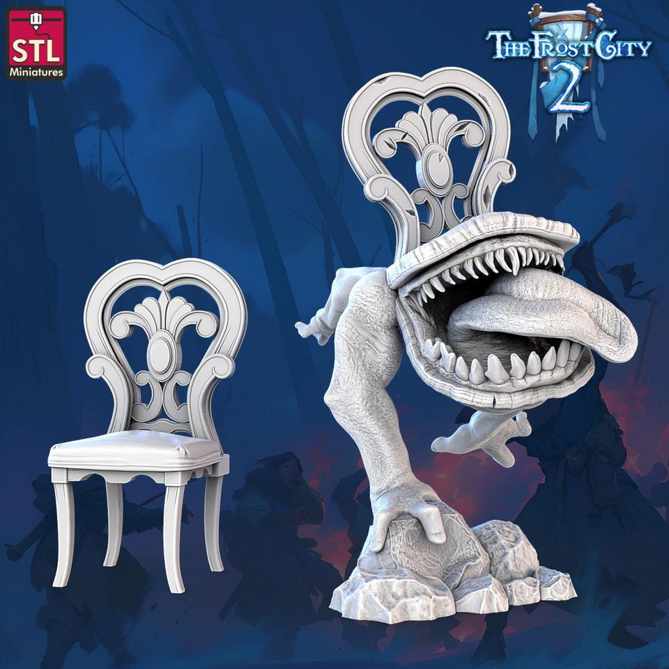 3D Printed STL Miniatures Mimics Set The Frost City 2 28 - 32mm War Gaming D&D - Charming Terrain