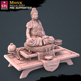 3D Printed STL Miniatures Monk Set 28 - 32mm War Gaming D&D - Charming Terrain