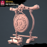 3D Printed STL Miniatures Monk Set 28 - 32mm War Gaming D&D - Charming Terrain