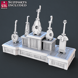3D Printed STL Miniatures Music Store Set | 28 - 32mm War Gaming D&D - Charming Terrain