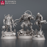 3D Printed STL Miniatures NeverDawn Dark Waters Set 28 - 32mm War Gaming D&D - Charming Terrain