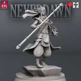 3D Printed STL Miniatures Neverdawn Pyromancers Set 28 - 32mm War Gaming D&D - Charming Terrain