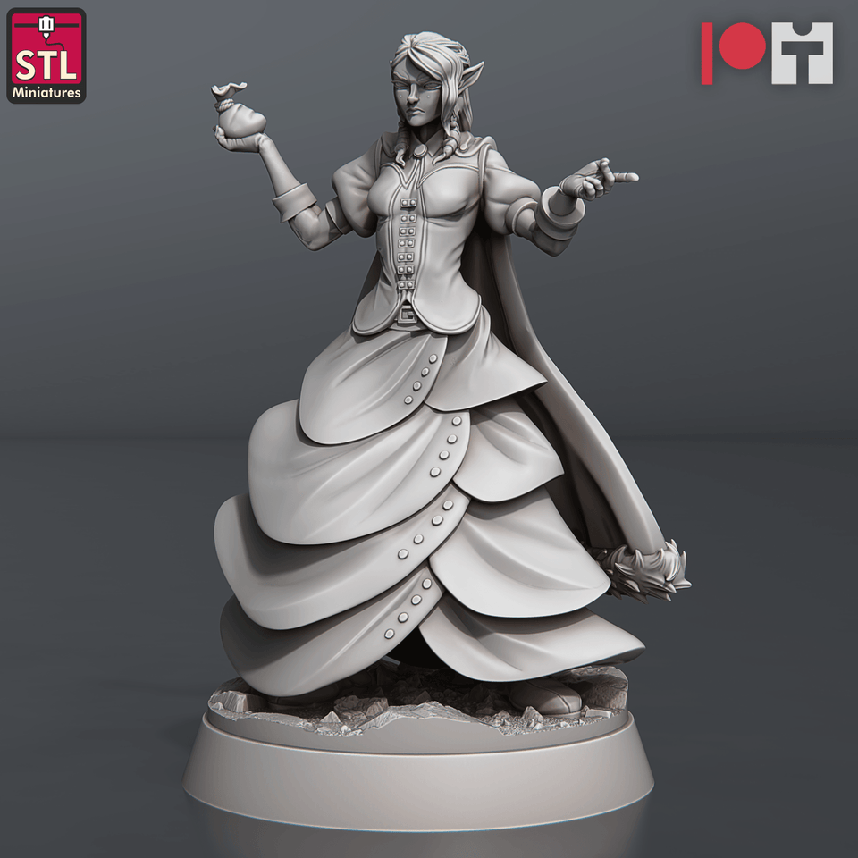 3D Printed STL Miniatures Nobles Set 28 - 32mm War Gaming D&D - Charming Terrain