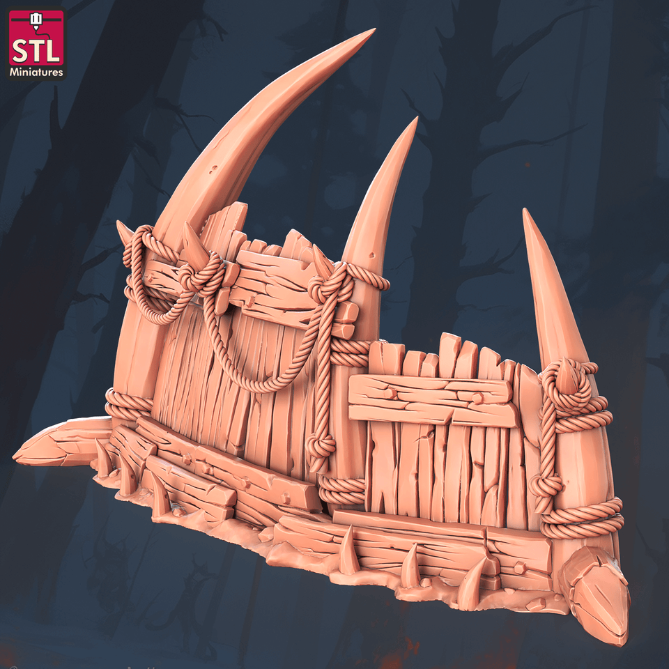 3D Printed STL Miniatures Orc Camp Set 28 - 32mm War Gaming D&D - Charming Terrain