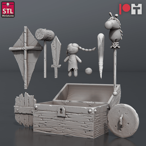 3D Printed STL Miniatures Orphanage Set 28 - 32mm War Gaming D&D - Charming Terrain