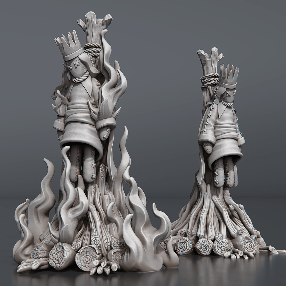 3D Printed STL Miniatures Riot Set 28 - 32mm War Gaming D&D - Charming Terrain