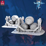 3D Printed STL Miniatures Scatter Terrain The Frost City 2 28 - 32mm War Gaming D&D - Charming Terrain