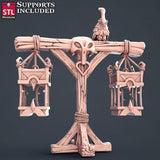 3D Printed STL Miniatures Slave Merchant Set 28 - 32mm War Gaming D&D - Charming Terrain