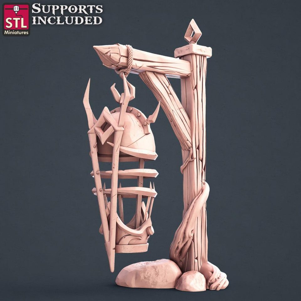 3D Printed STL Miniatures Slave Merchant Set 28 - 32mm War Gaming D&D - Charming Terrain