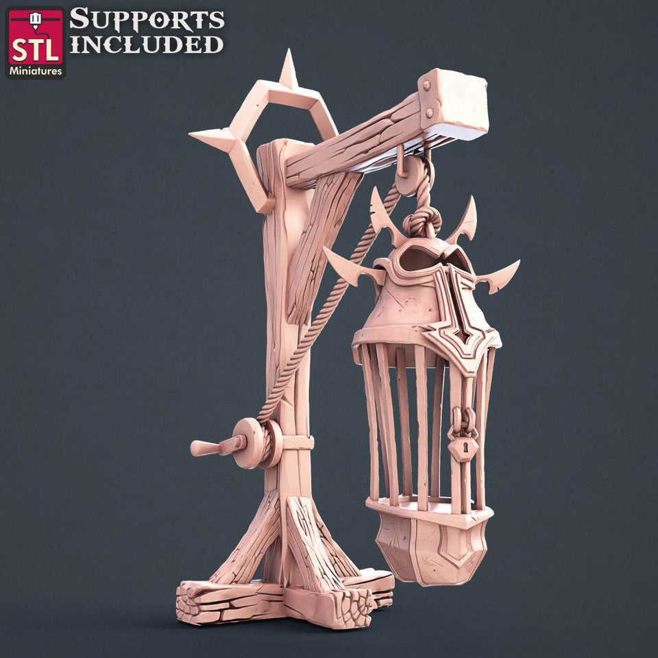 3D Printed STL Miniatures Slave Merchant Set 28 - 32mm War Gaming D&D - Charming Terrain