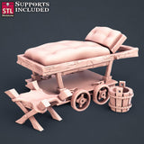 3D Printed STL Miniatures Tattoo Artist Set 28 - 32mm War Gaming D&D - Charming Terrain