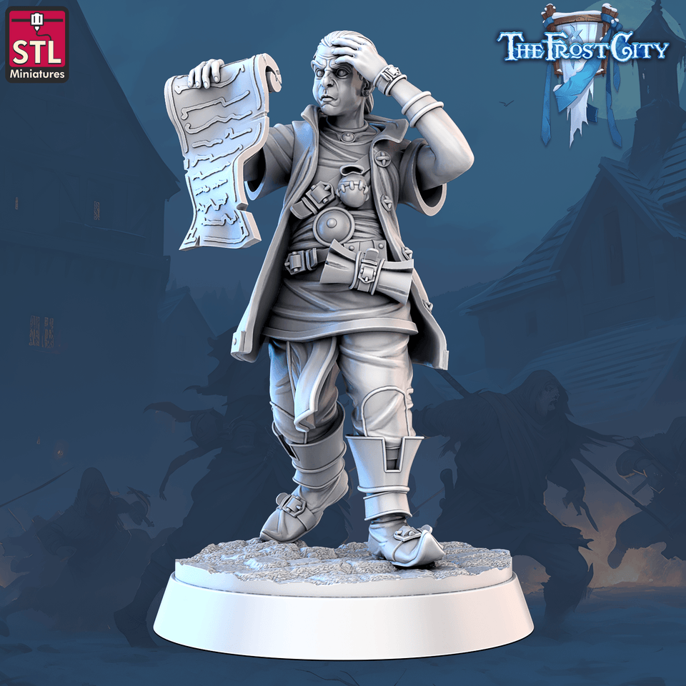 3D Printed STL Miniatures The Frost City Apprentices 28mm - 32mm War Gaming D&D - Charming Terrain