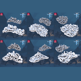 3D Printed STL Miniatures The Frost City Debris 28 - 32mm War Gaming D&D - Charming Terrain