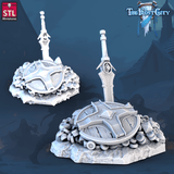 3D Printed STL Miniatures The Frost City Treasure Tokens 28 - 32mm War Gaming D&D - Charming Terrain