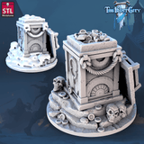 3D Printed STL Miniatures The Frost City Treasure Tokens 28 - 32mm War Gaming D&D - Charming Terrain