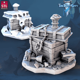 3D Printed STL Miniatures The Frost City Treasure Tokens 28 - 32mm War Gaming D&D - Charming Terrain