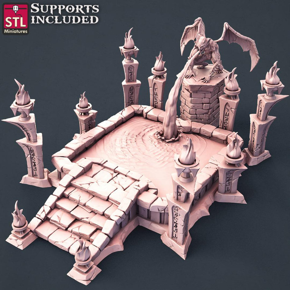 3D Printed STL Miniatures Vampire Set 28 - 32mm War Gaming D&D - Charming Terrain