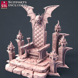 3D Printed STL Miniatures Vampire Set 28 - 32mm War Gaming D&D - Charming Terrain